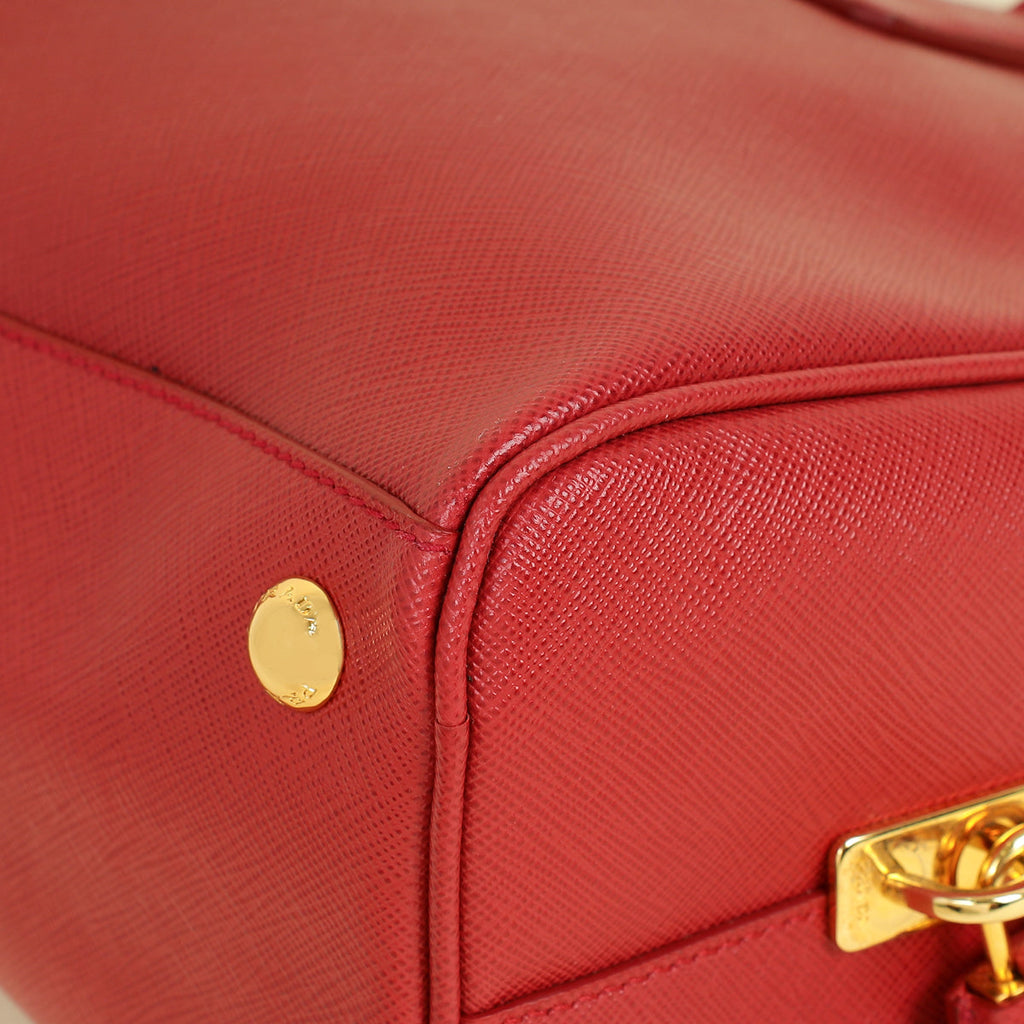 Prada Red Lux Bowling Bag