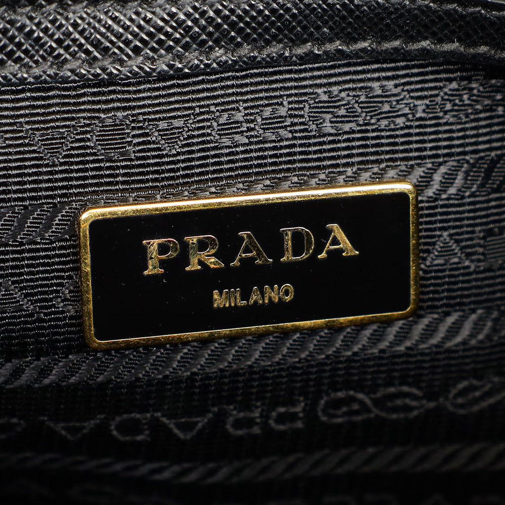 Prada Black Lux Promenade Small Bag