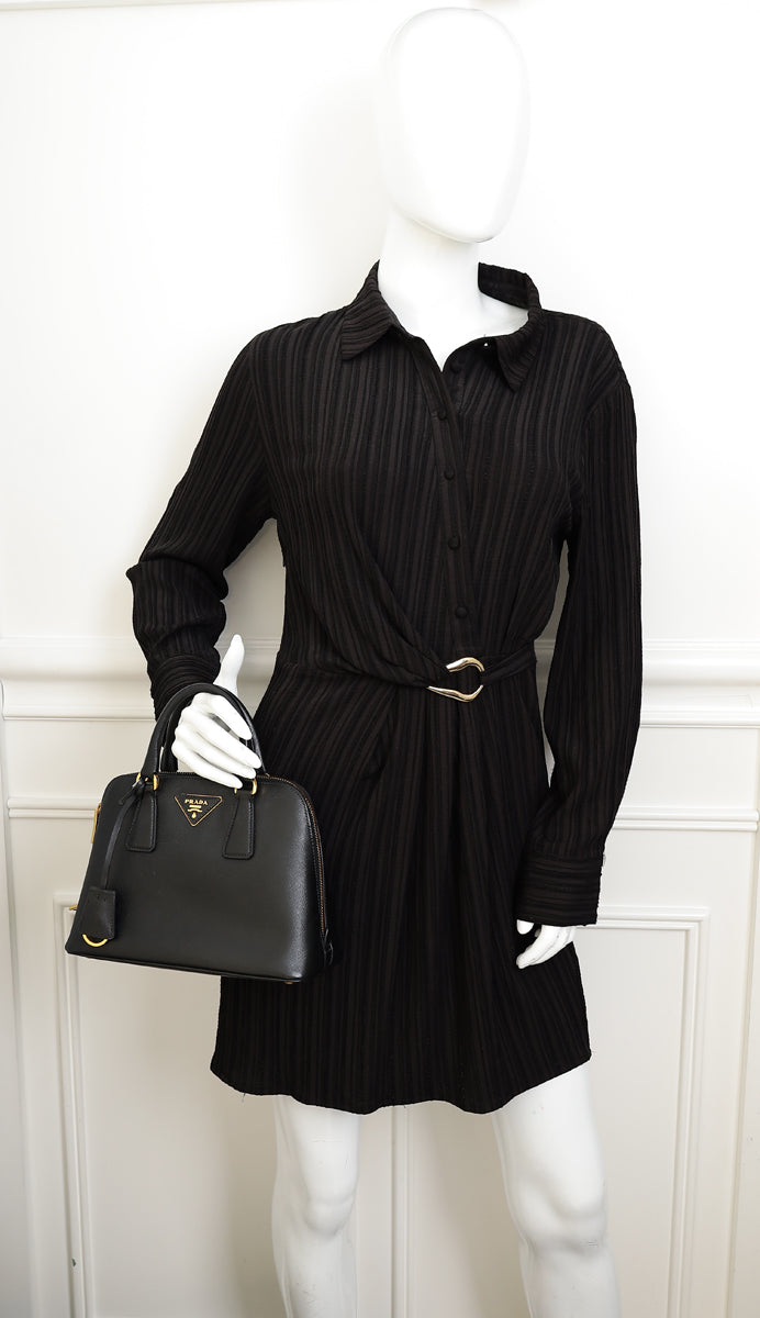 Prada Black Lux Promenade Small Bag