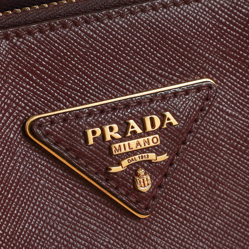 Prada Burgundy Galleria Medium Bag