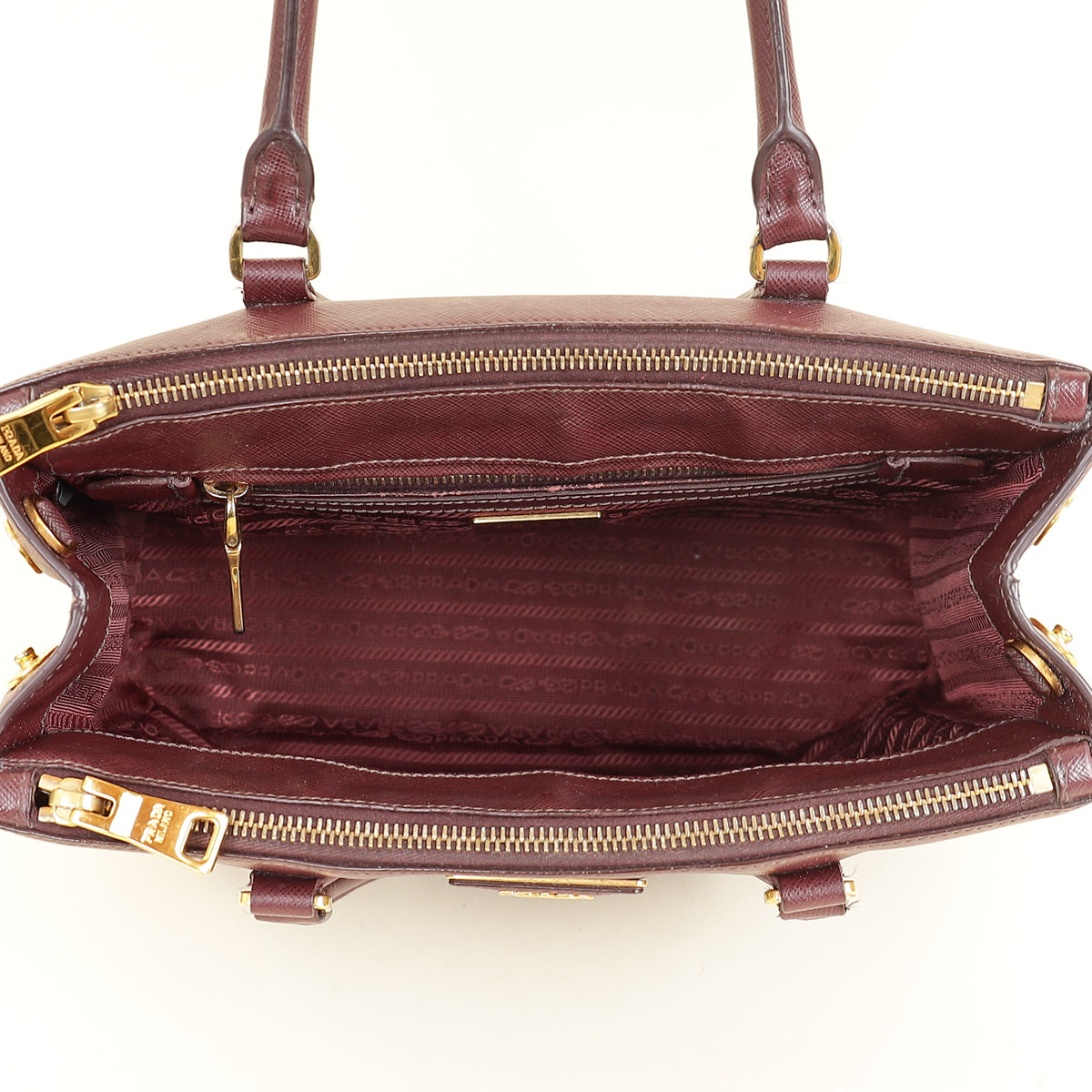 Prada Burgundy Galleria Medium Bag