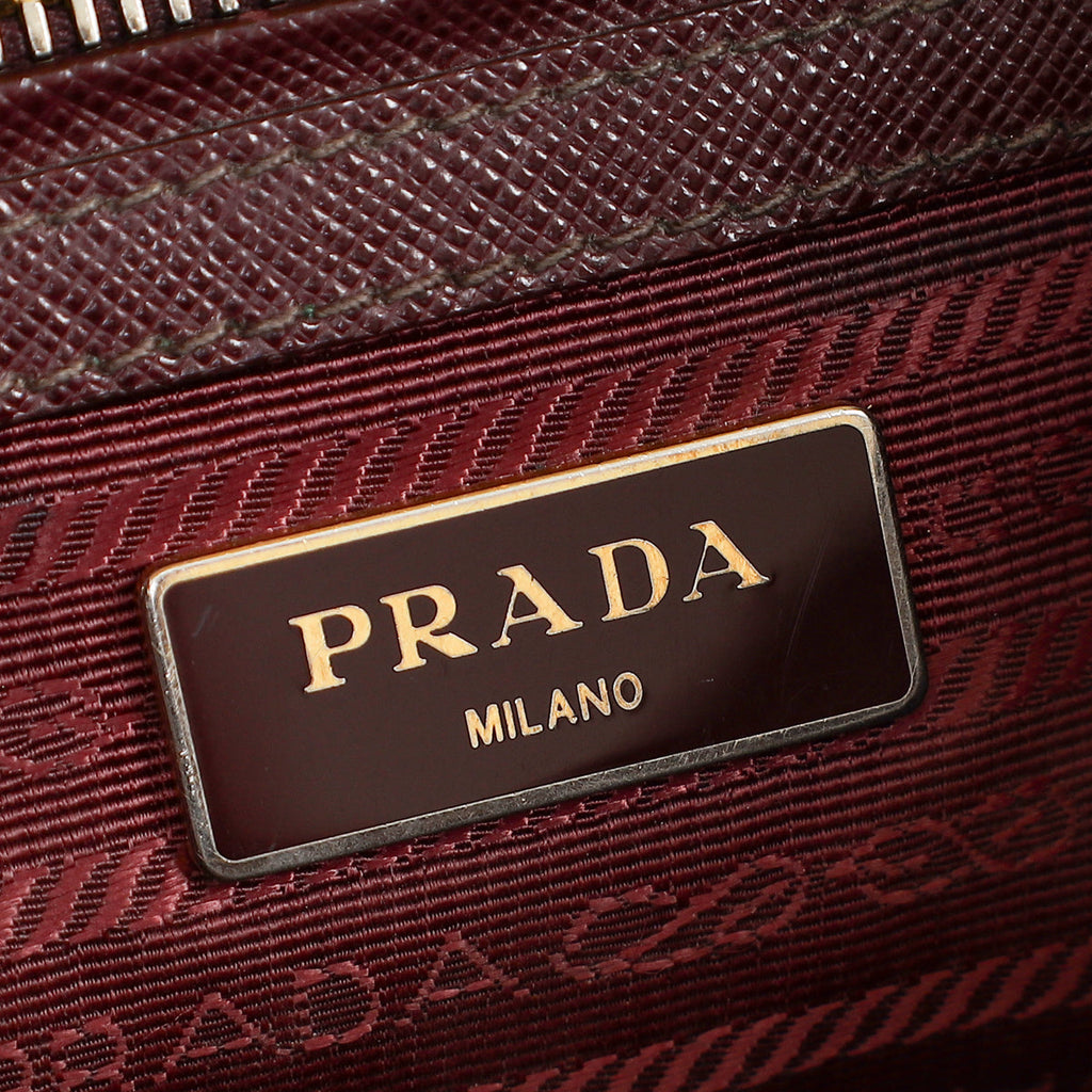 Prada Burgundy Galleria Medium Bag