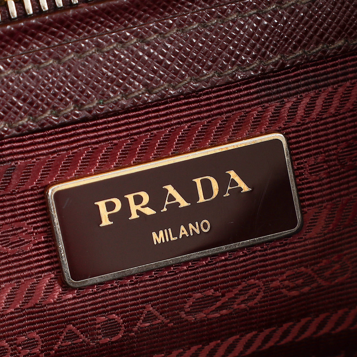 Prada Burgundy Galleria Medium Bag