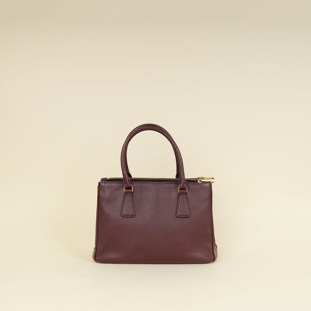 Prada Burgundy Galleria Medium Bag
