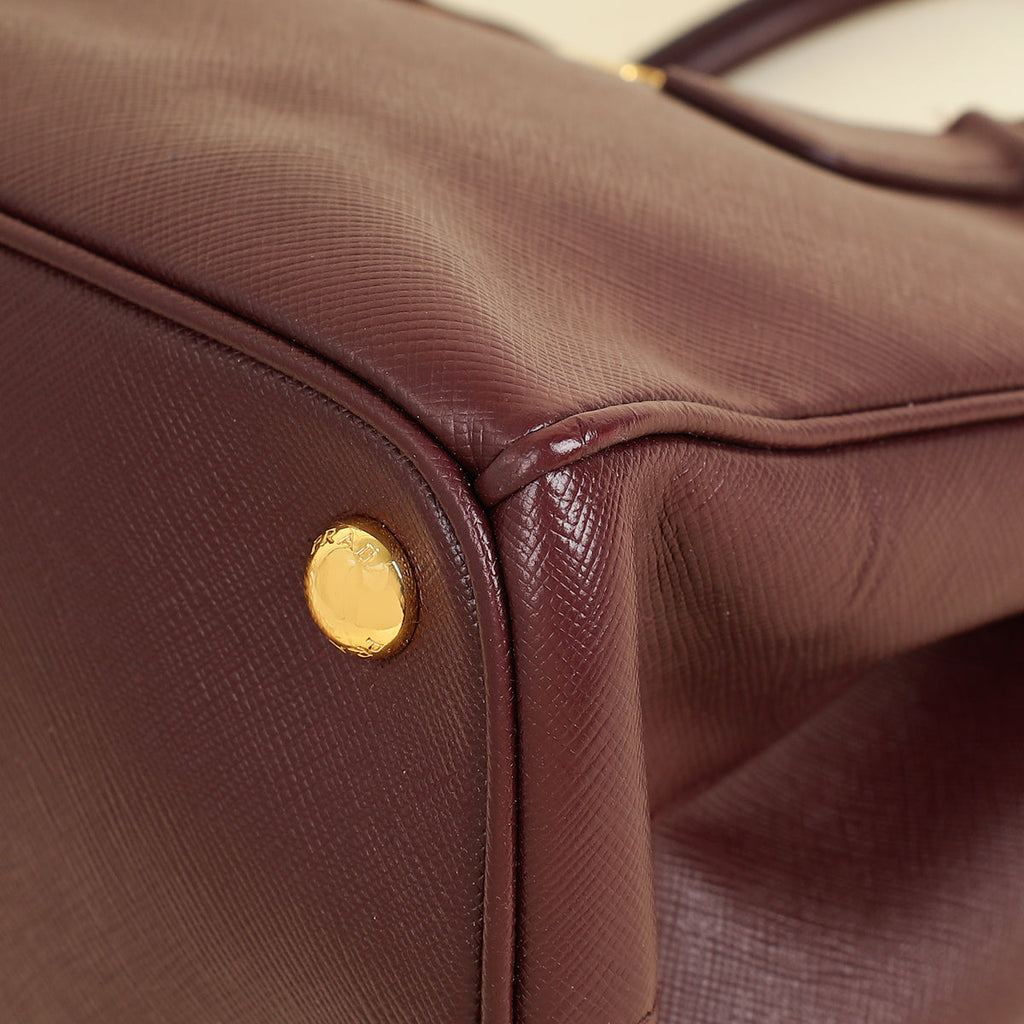 Prada Burgundy Galleria Medium Bag