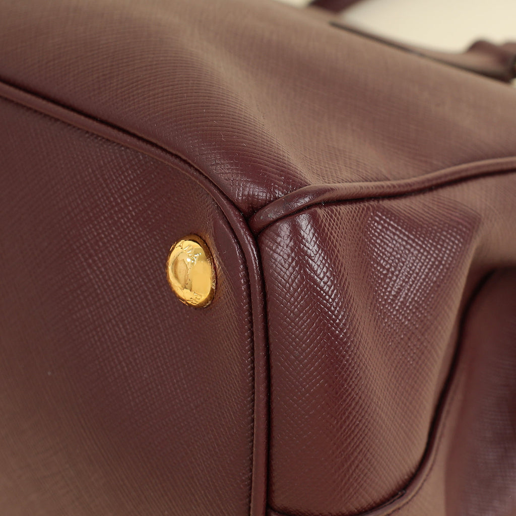 Prada Burgundy Galleria Medium Bag