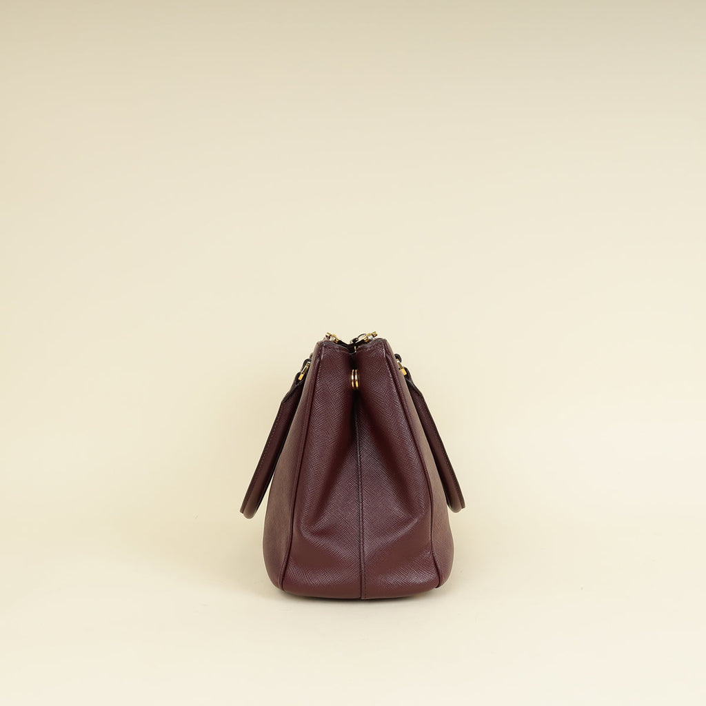 Prada Burgundy Galleria Medium Bag
