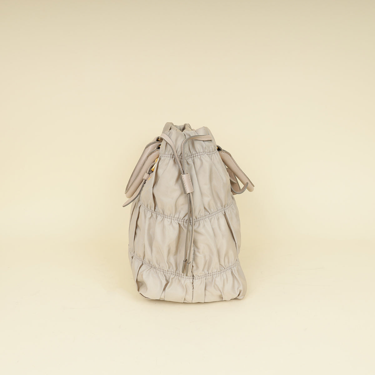 Prada Light Gray Tessuto Gaufre Tote Bag