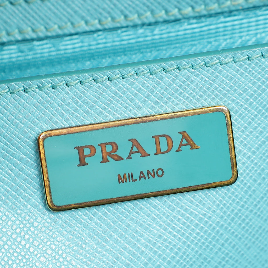 Prada Tiffany Lux Galleria Large Tote Bag