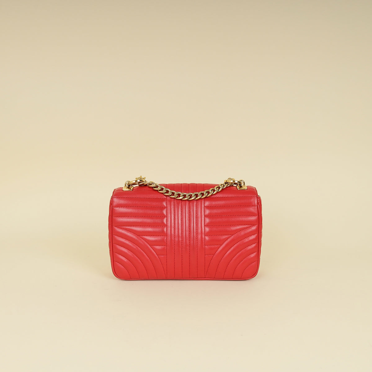 Prada Red Diagramme Flap Bag