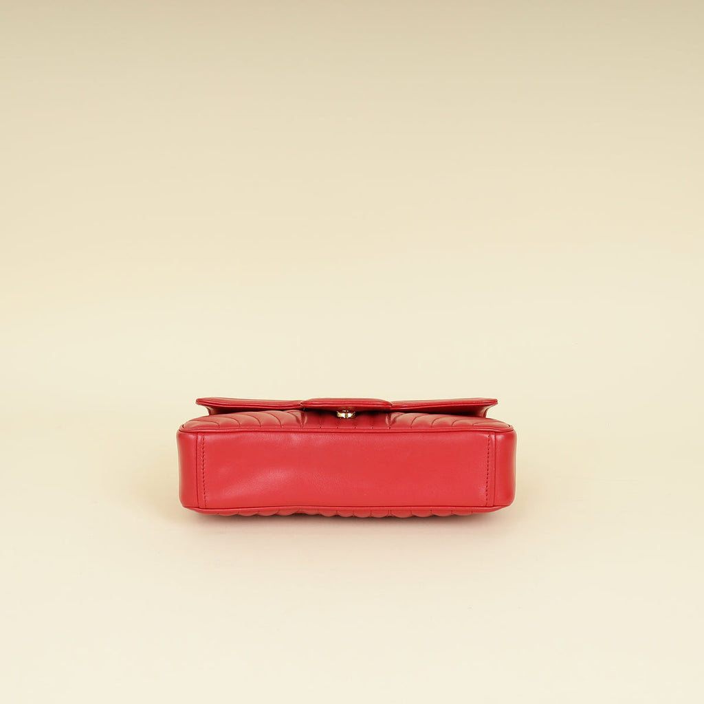 Prada Red Diagramme Flap Bag
