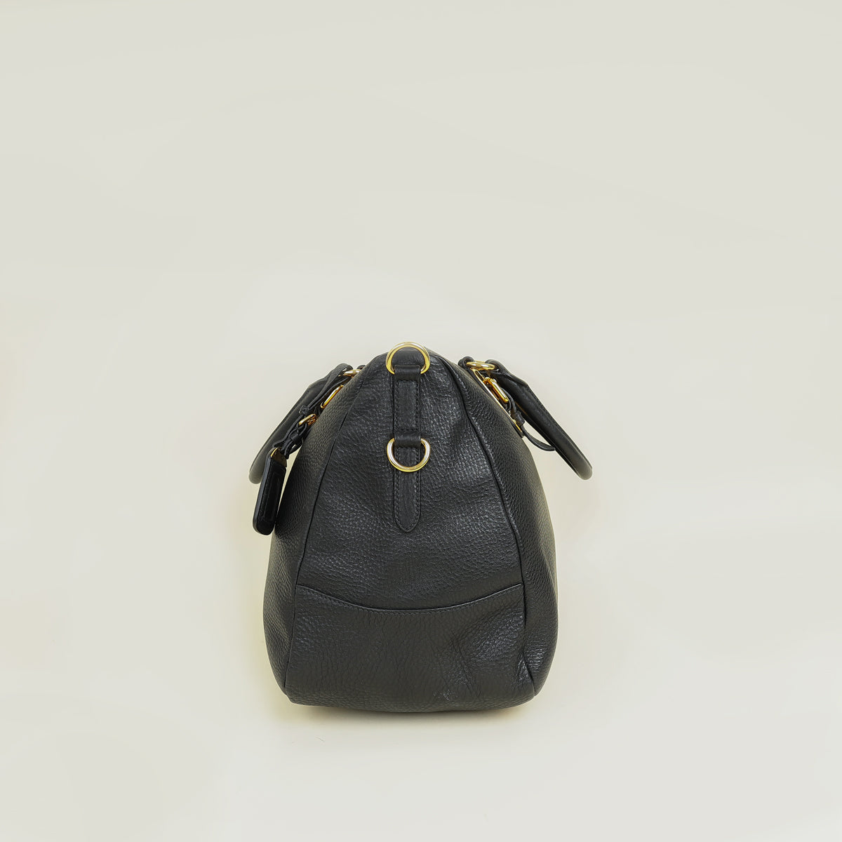 Prada Black Vitello Diano Soft Tote Bag