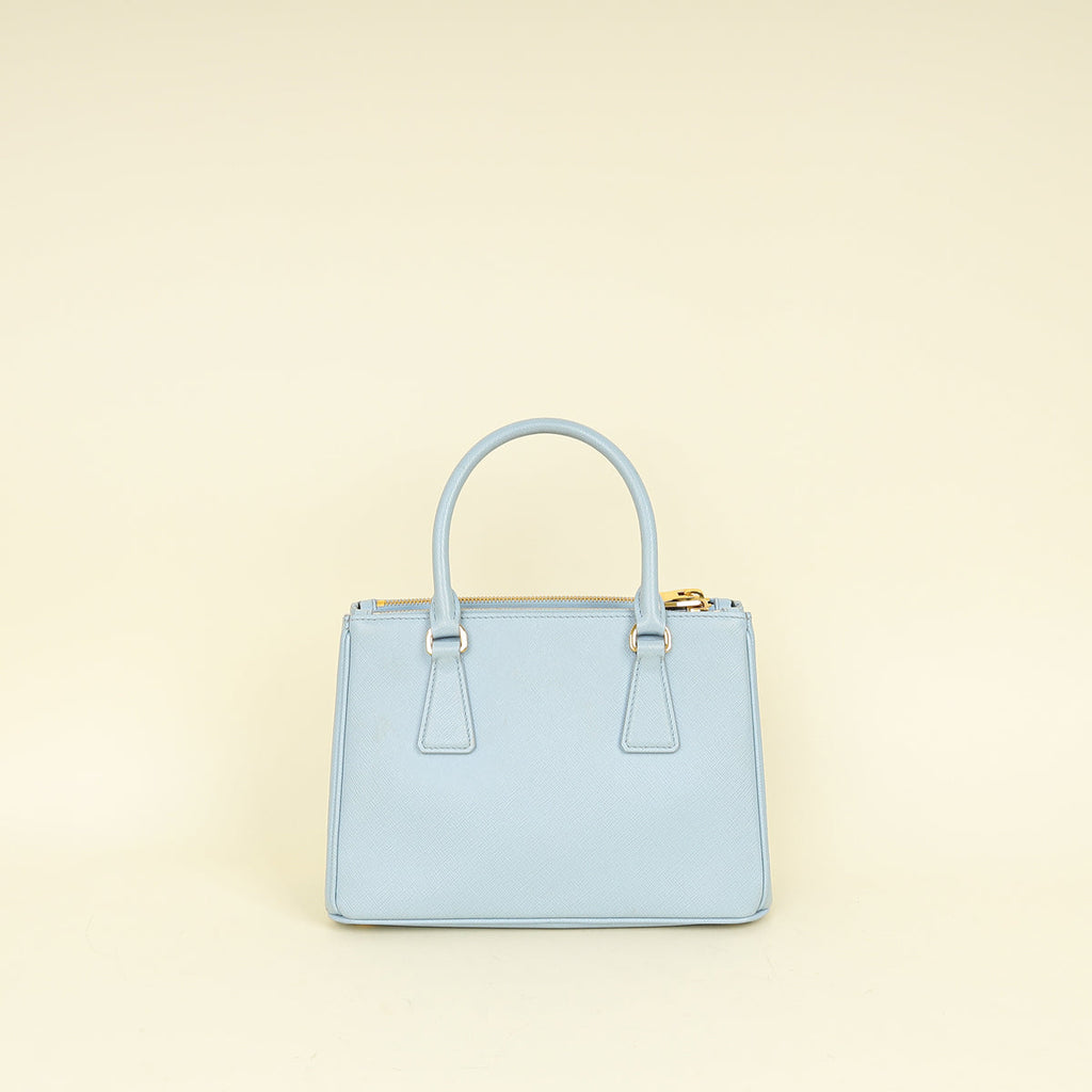 Prada Baby Blue Lux Galleria Small Bag
