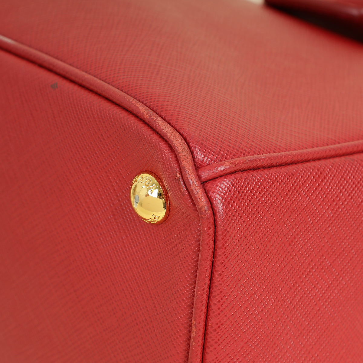 Prada Red Parabole Tote Bag