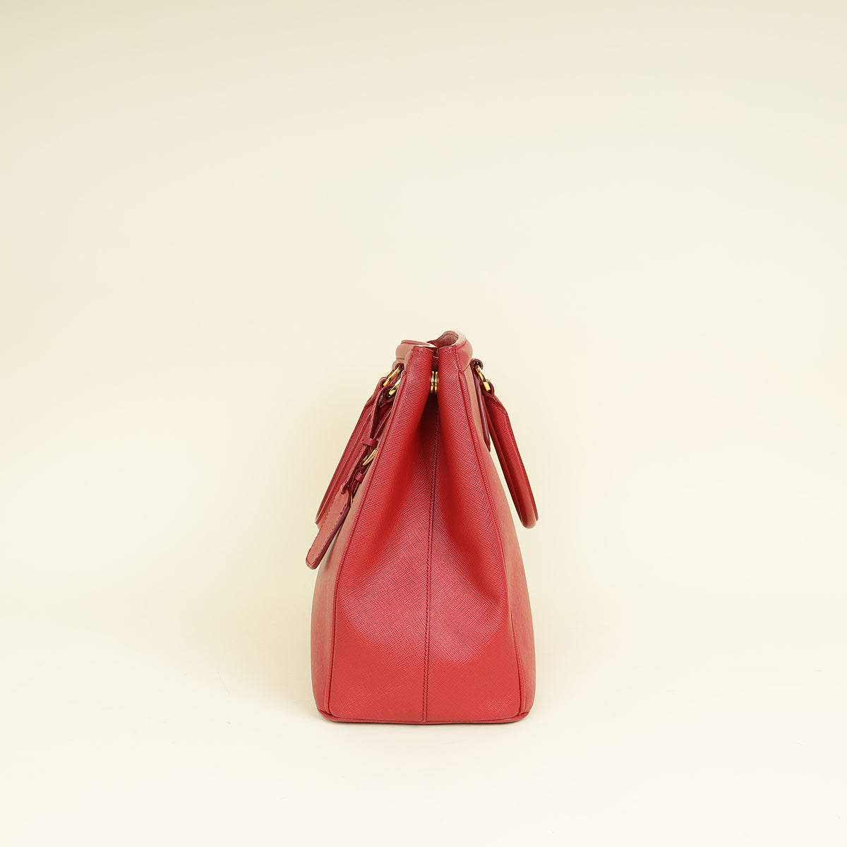 Prada Red Parabole Tote Bag