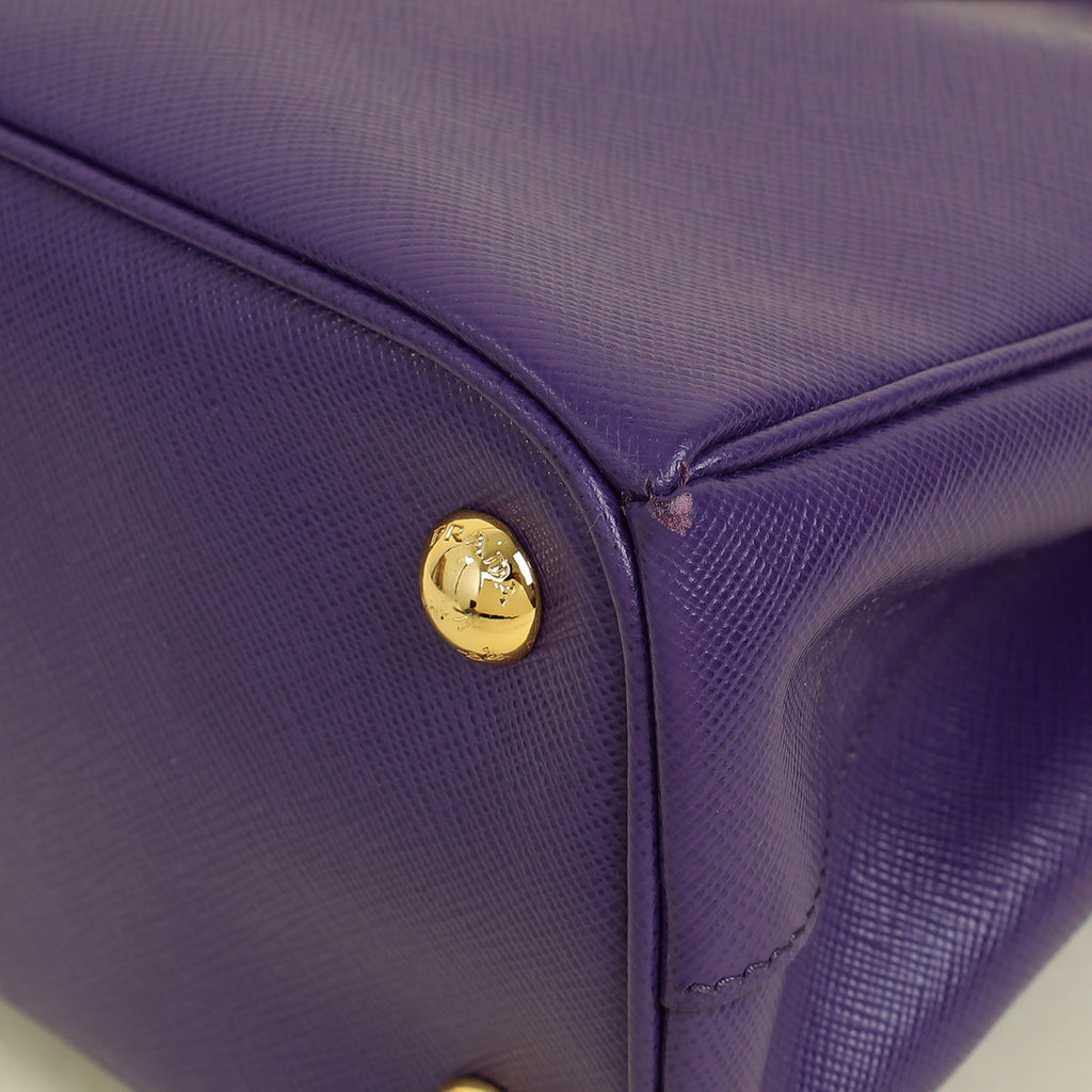 Prada Violet Lux Galleria Tote Small Bag