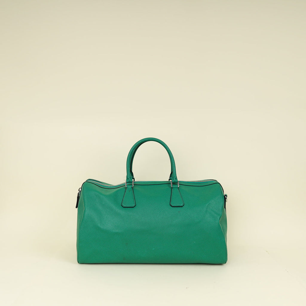 Prada Green Travel Duffle Bag