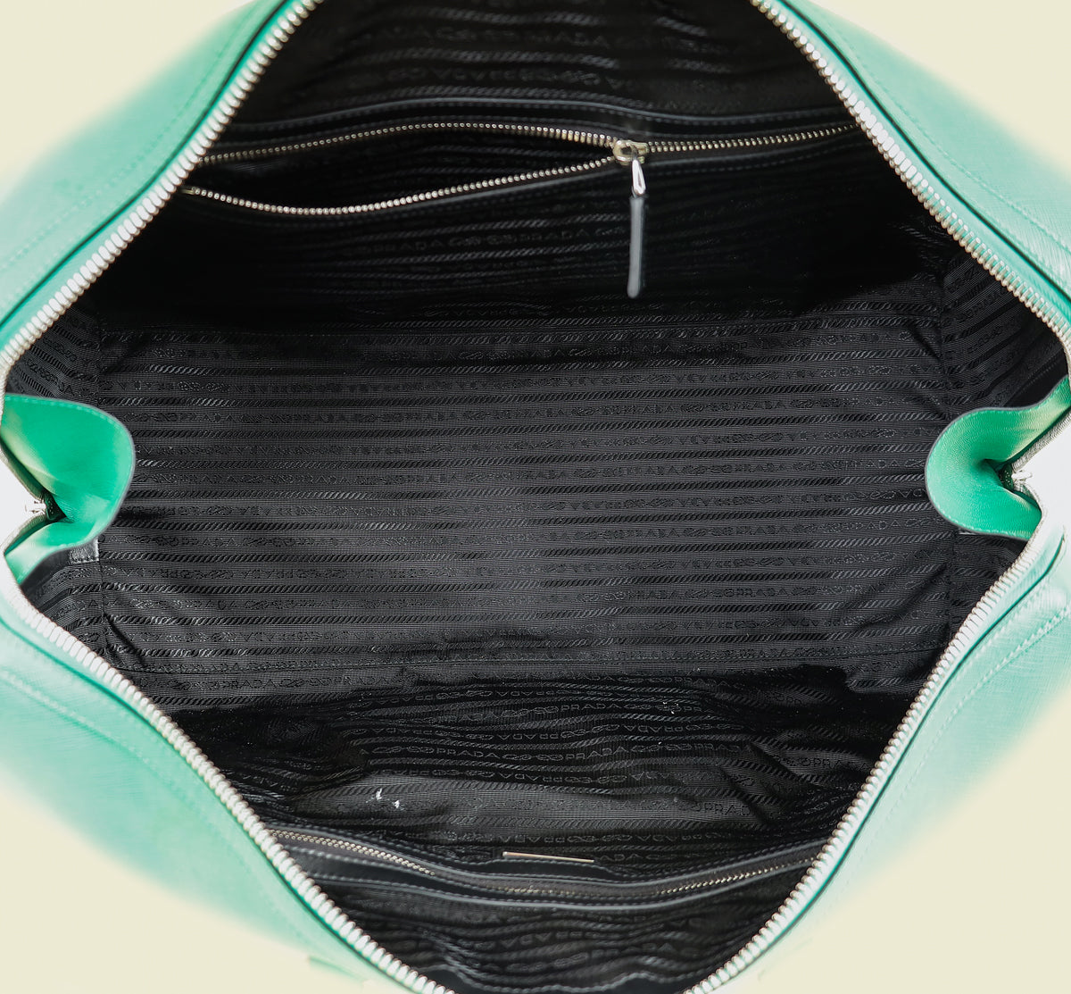 Prada Green Travel Duffle Bag