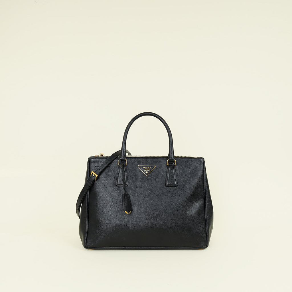 Prada Black Galleria XL Tote Large Bag