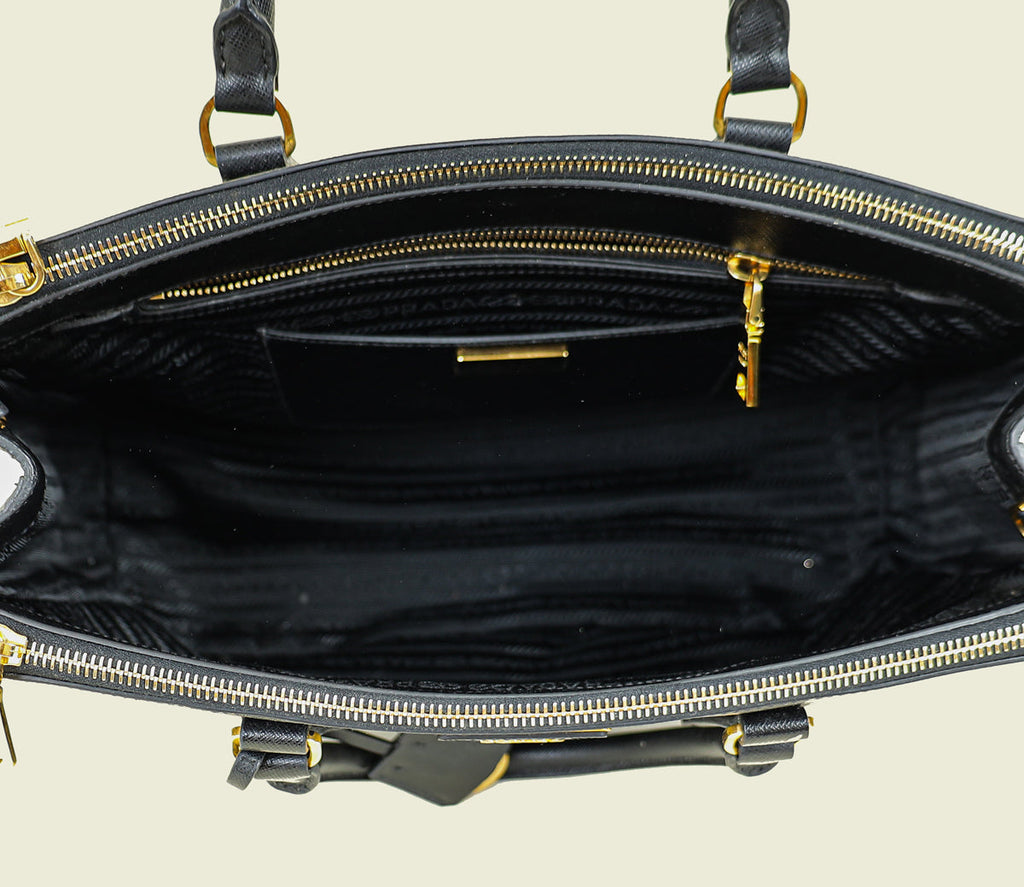 Prada Black Galleria XL Tote Large Bag