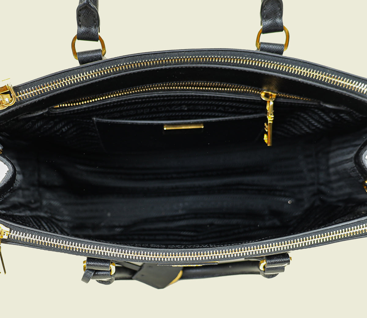 Prada Black Galleria XL Tote Large Bag