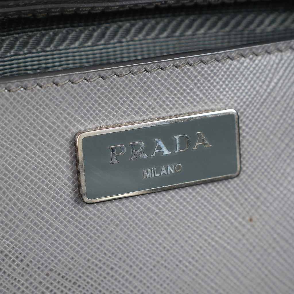 Prada Bicolor EW Small Tote Bag