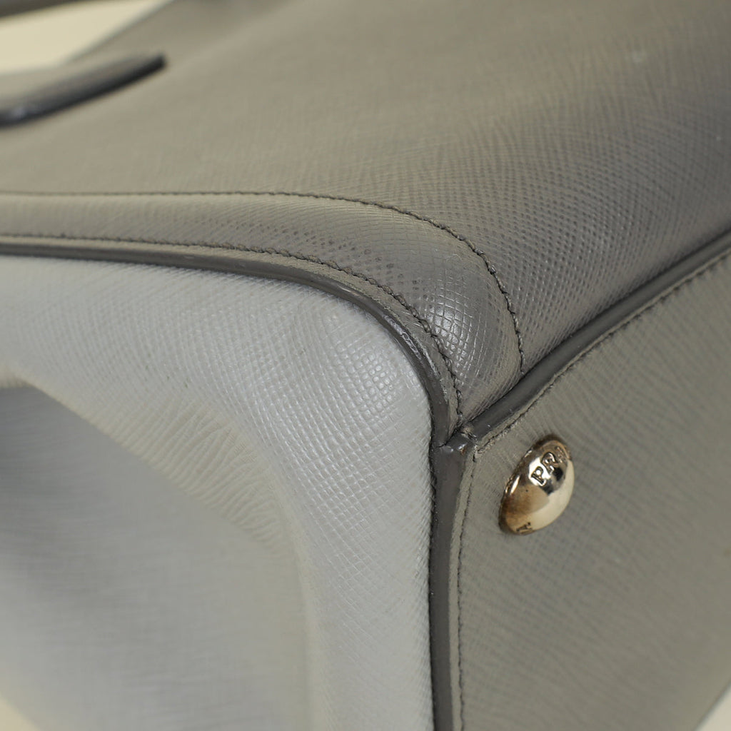 Prada Bicolor EW Small Tote Bag