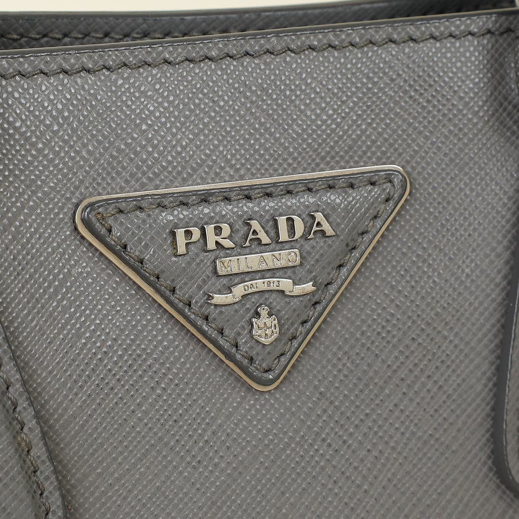 Prada Bicolor EW Small Tote Bag