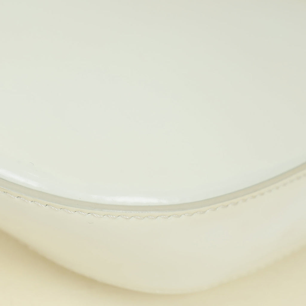 Prada White Cleo Brushed Small Shoulder Bag