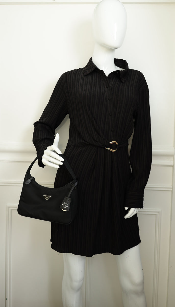 Prada Black Re-Nylon Re-Edition 2000 Mini-Bag