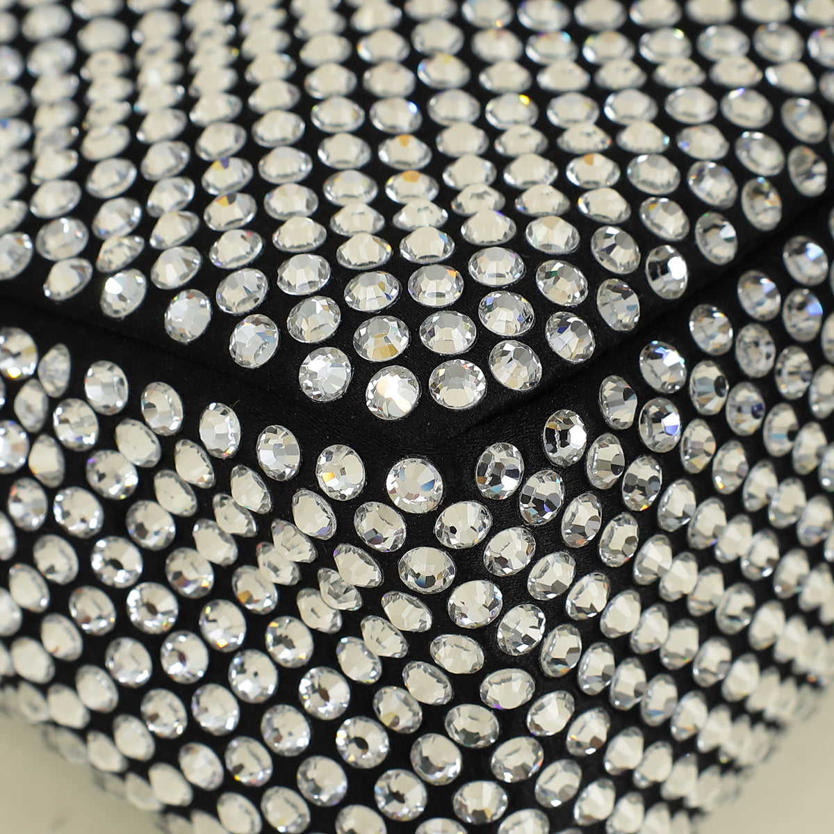 Prada Black Crystal-Embellished Satin Re-Edition 2000 Mini Bag
