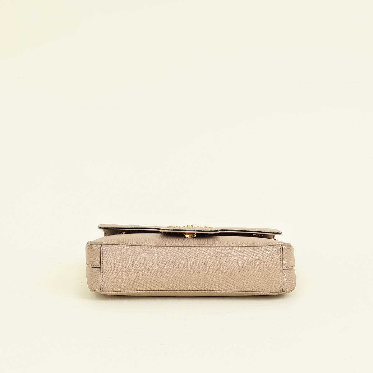 Prada Beige Flap Chain Bag