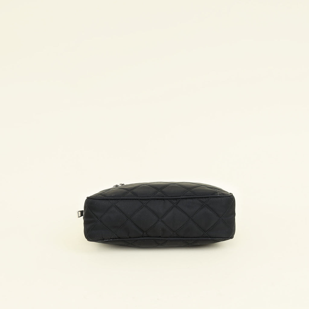 Prada Black Quilted Tessuto Nylon Small Bag
