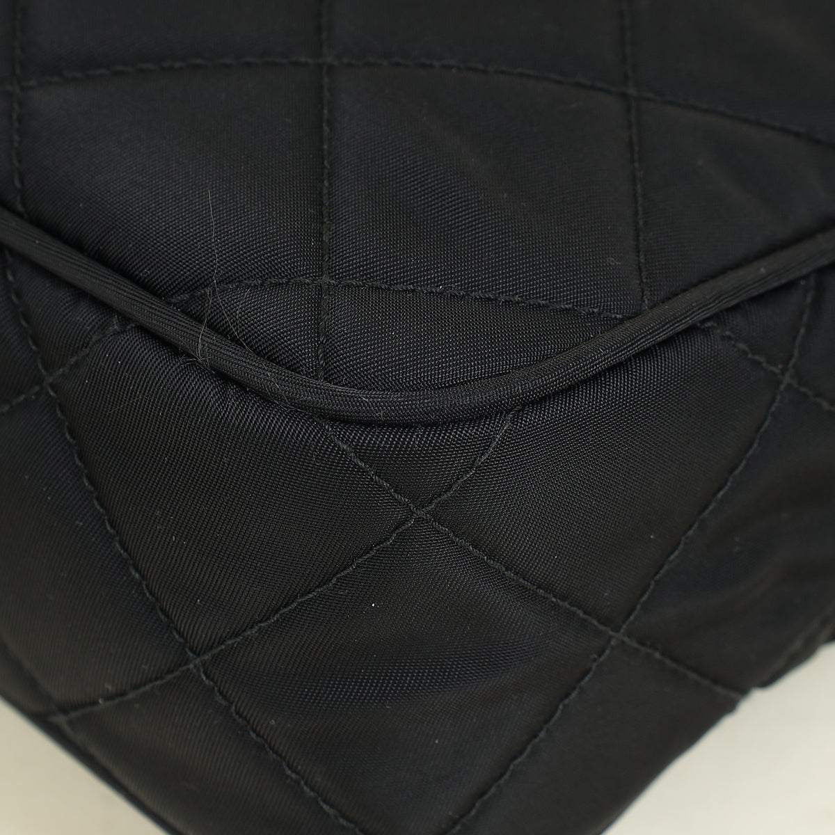 Prada Black Quilted Tessuto Nylon Small Bag