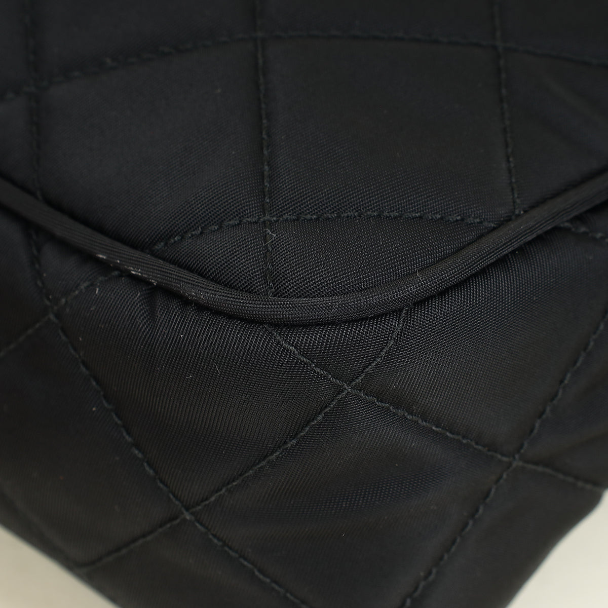 Prada Black Quilted Tessuto Nylon Small Bag