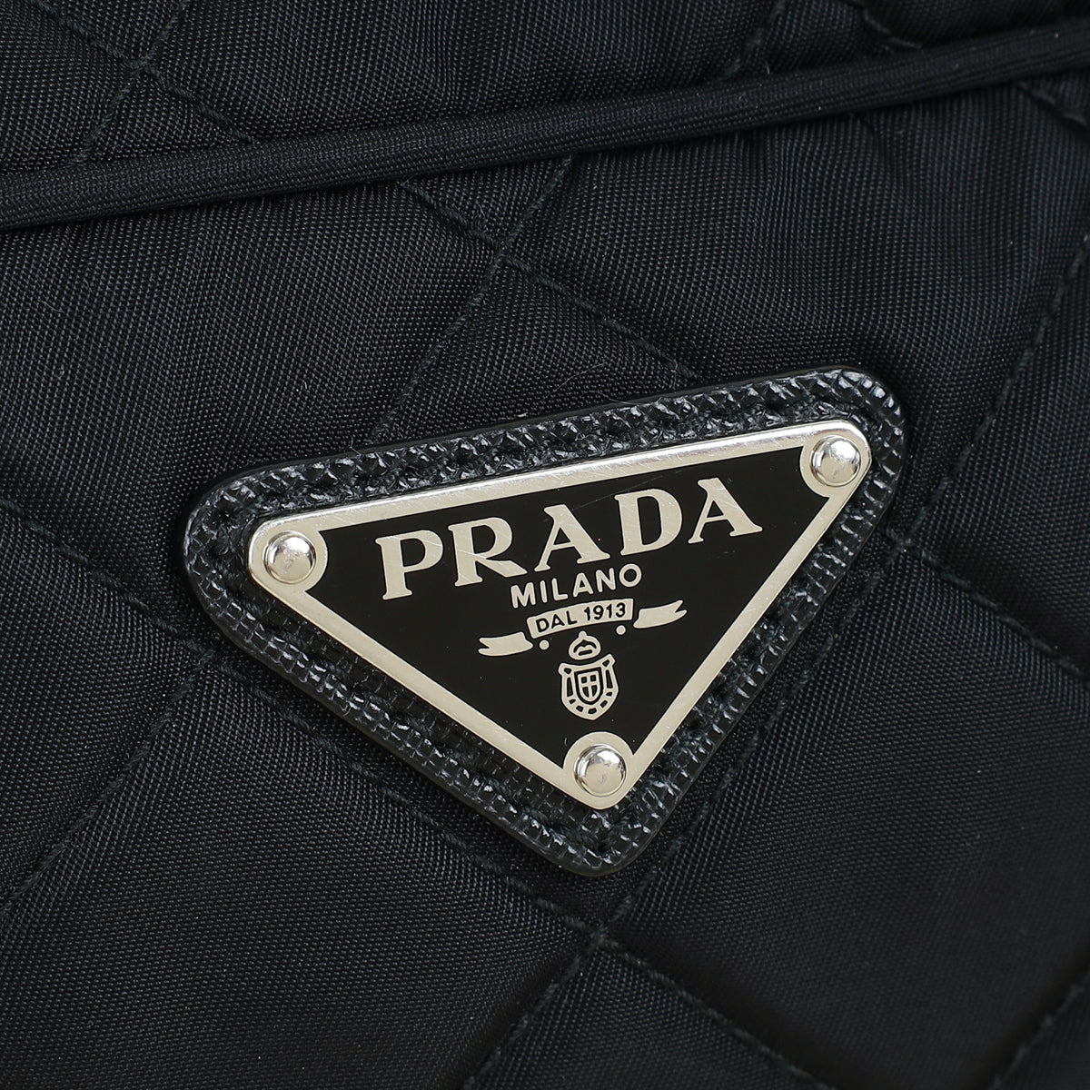 Prada Black Quilted Tessuto Nylon Small Bag