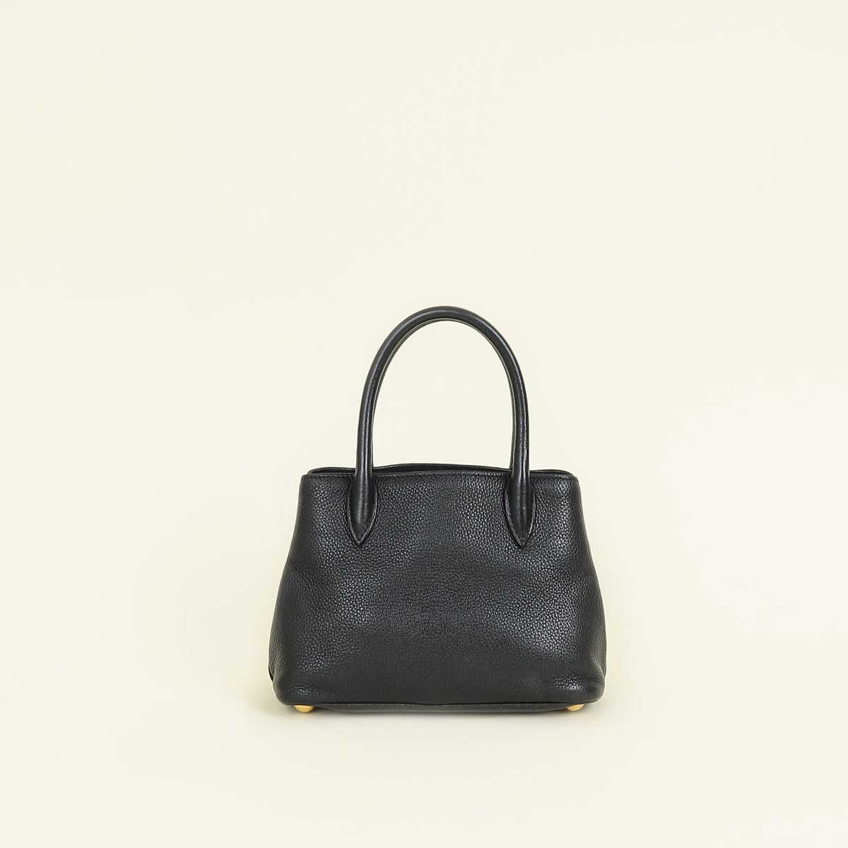 Prada Black Vitello Daino Mini Tote Bag