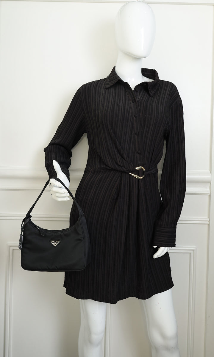 Prada Black Re-Nylon Re-Edition 2000 Mini Bag