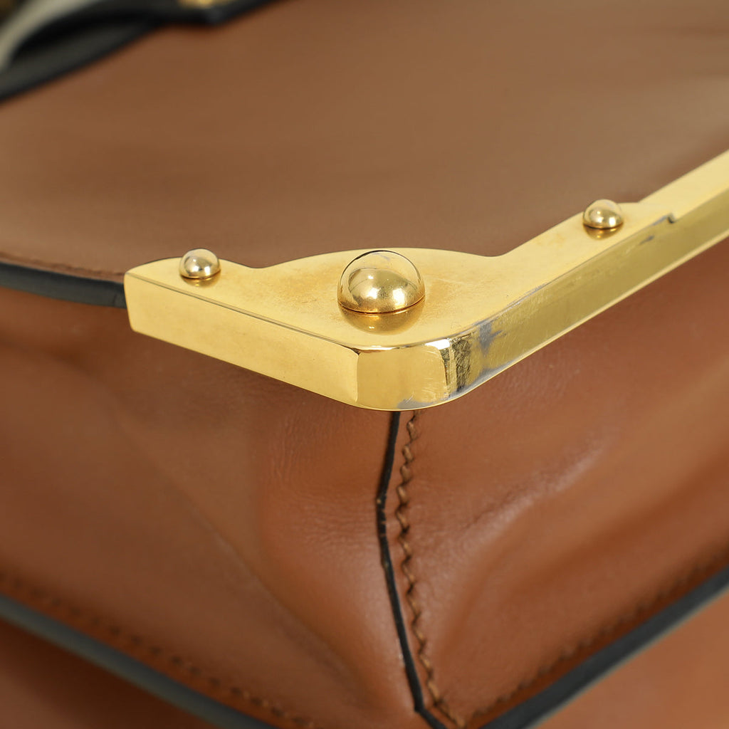 Prada Bicolor Cahier Shoulder Bag