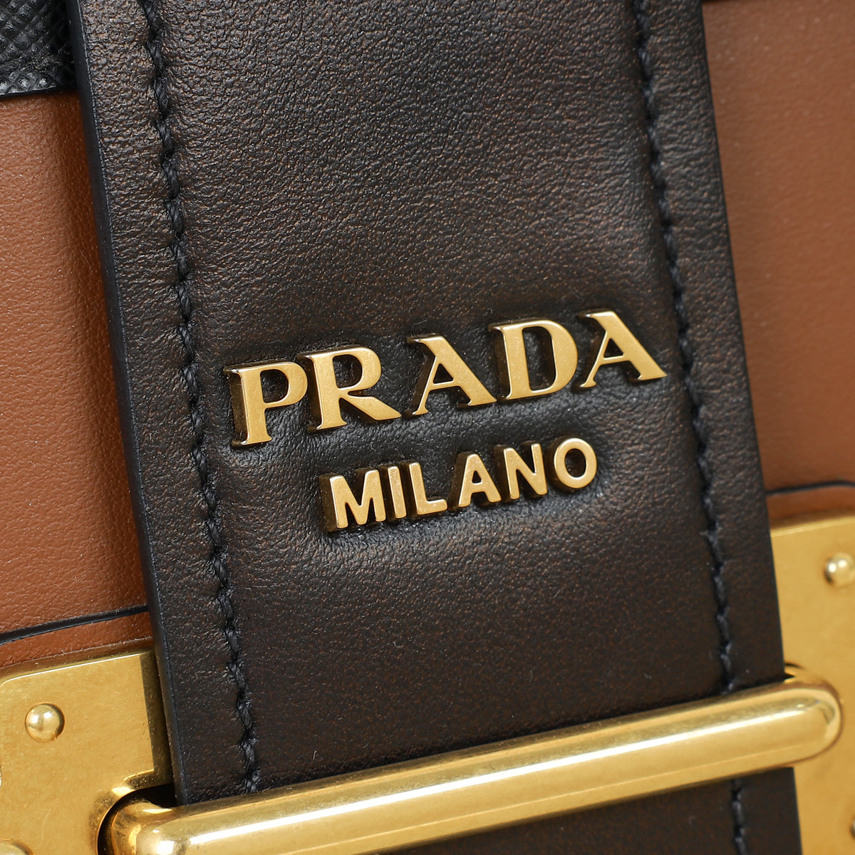 Prada Bicolor Cahier Shoulder Bag