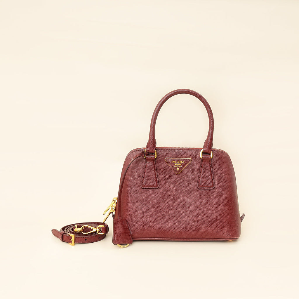 Prada Cerise Lux Promenade  Bag