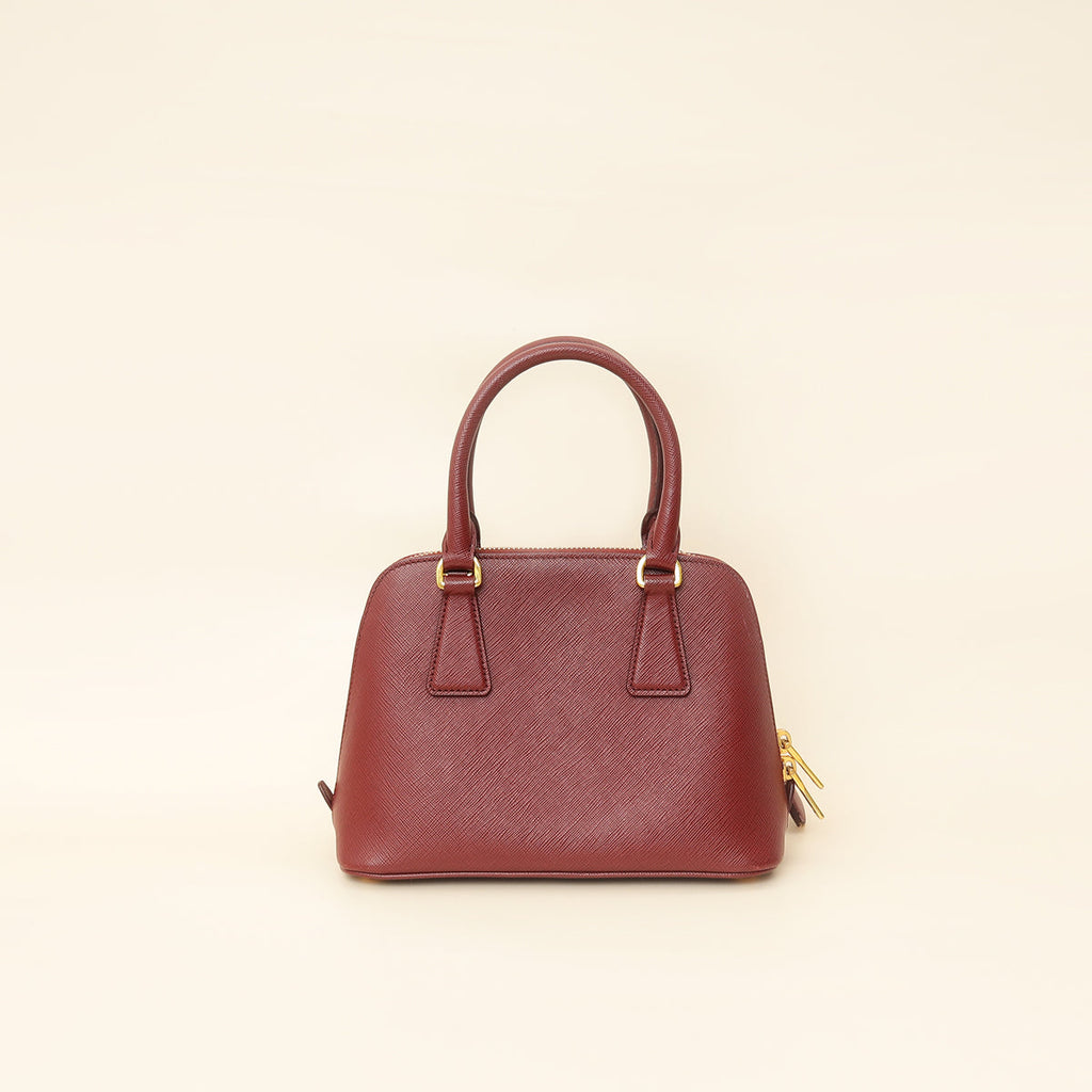 Prada Cerise Lux Promenade  Bag