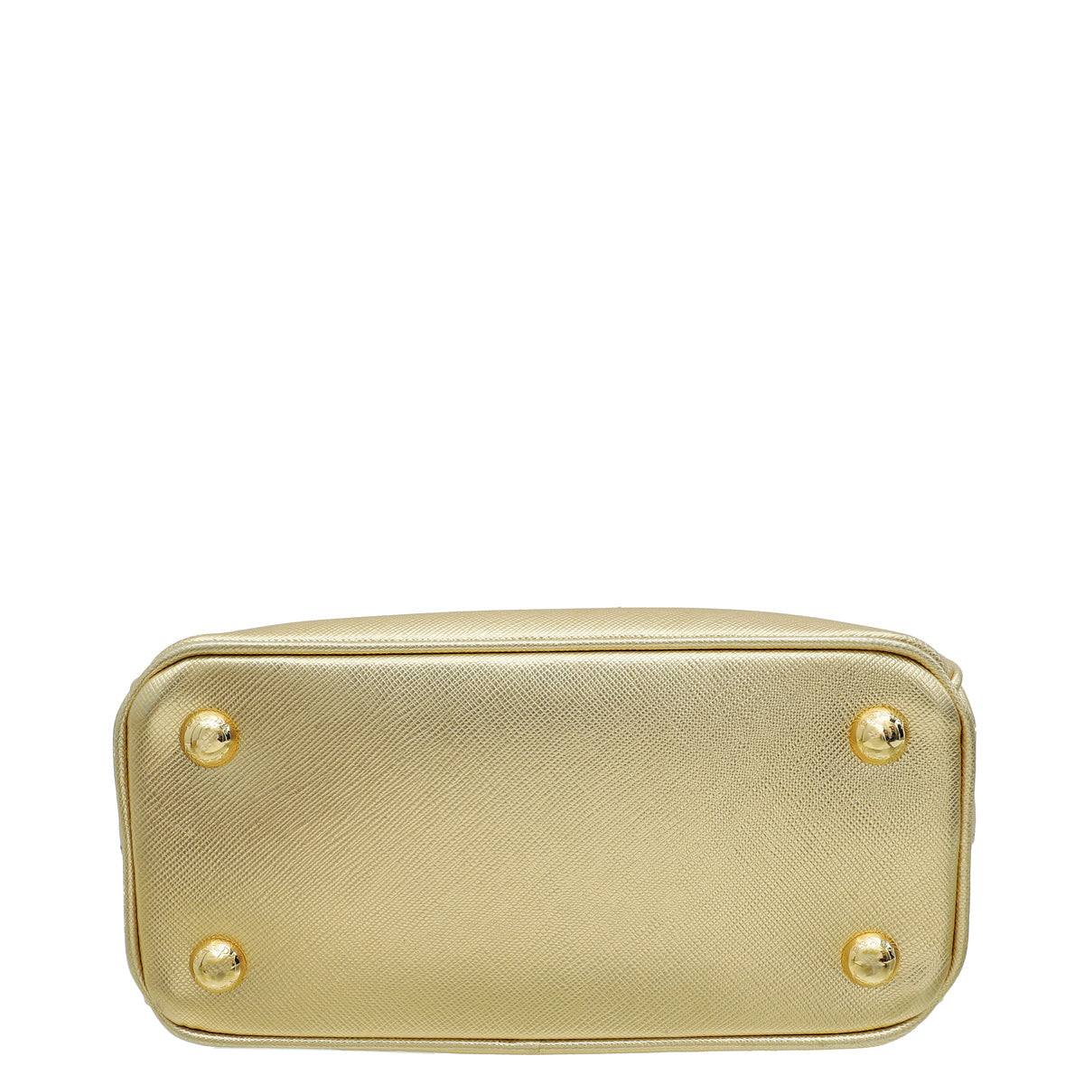 Prada Gold Lux Galleria Mini Tote Bag