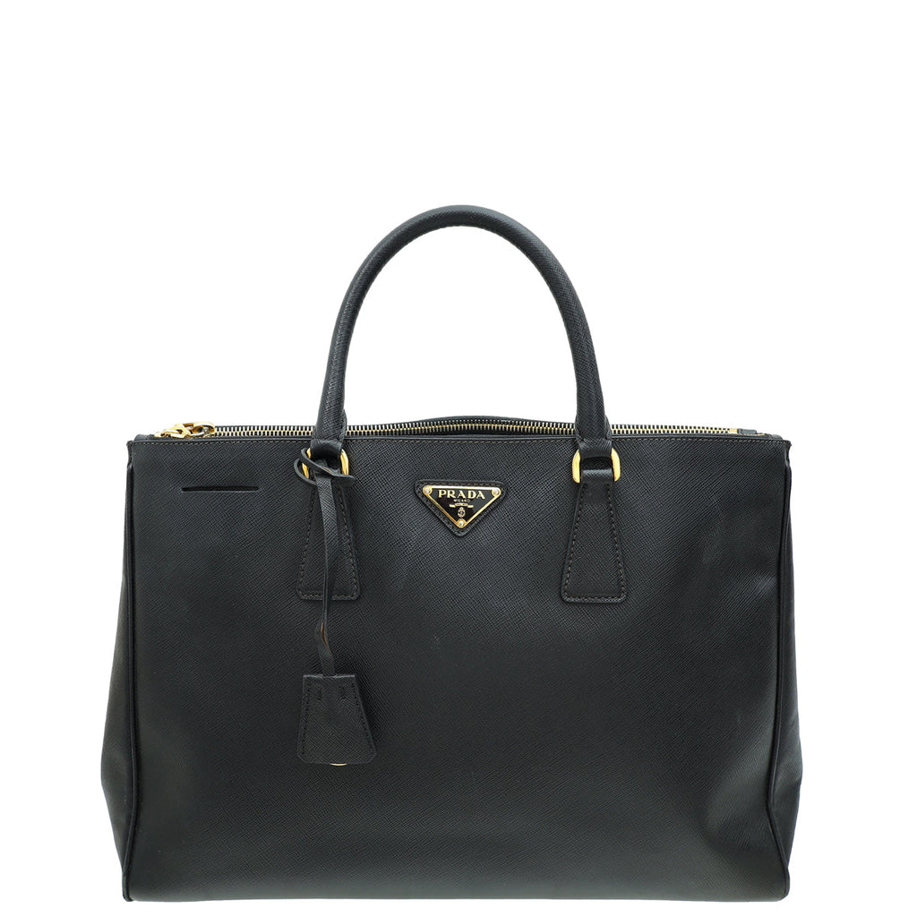 Prada Black Lux Galleria XL Tote Bag