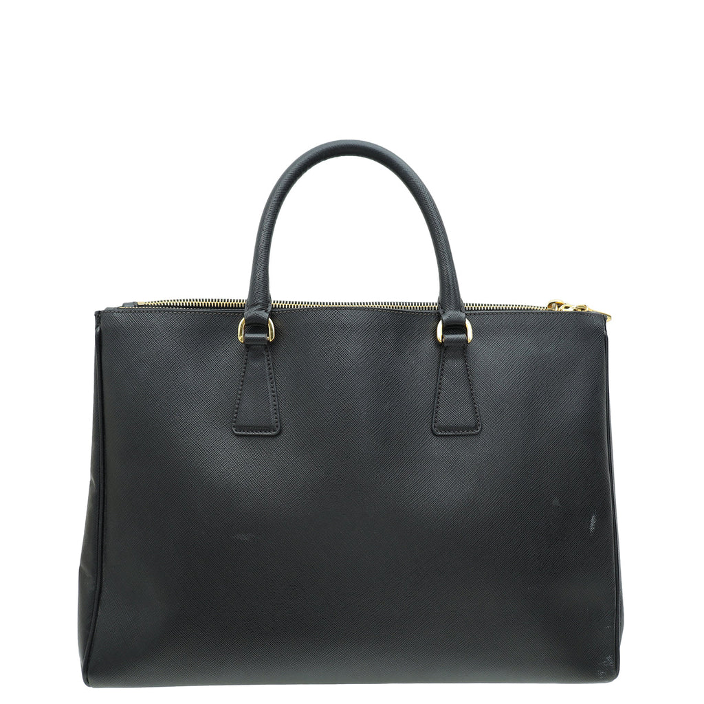 Prada Black Lux Galleria XL Tote Bag