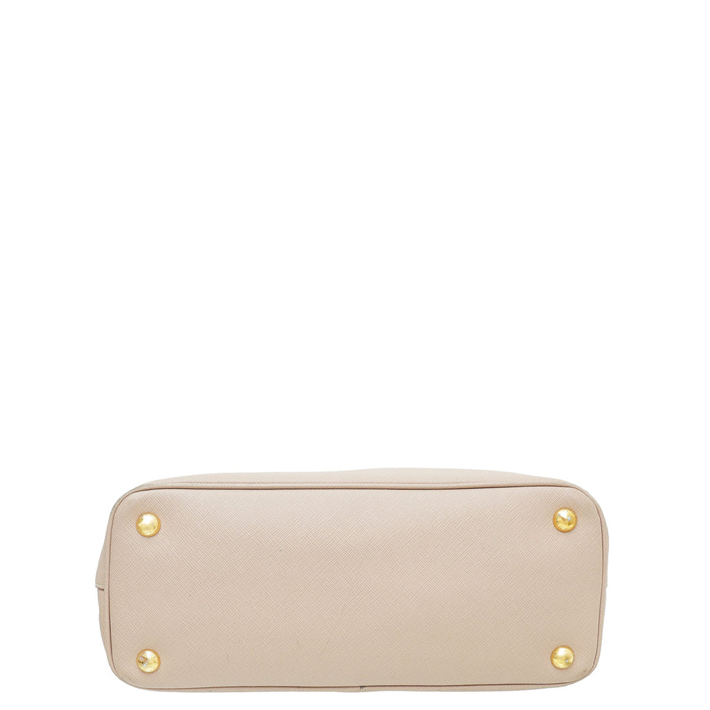 Prada Nude Lux Galleria Tote Medium Bag