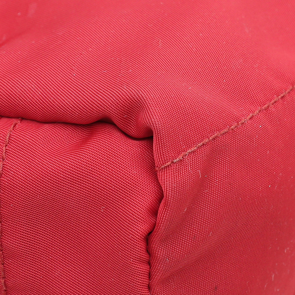 Prada Red Nylon Small Pouch