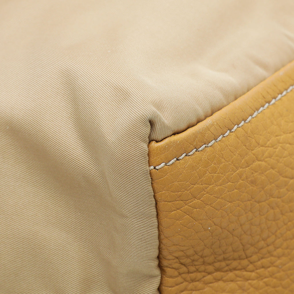 Prada Beige Nylon Small Tote Bag