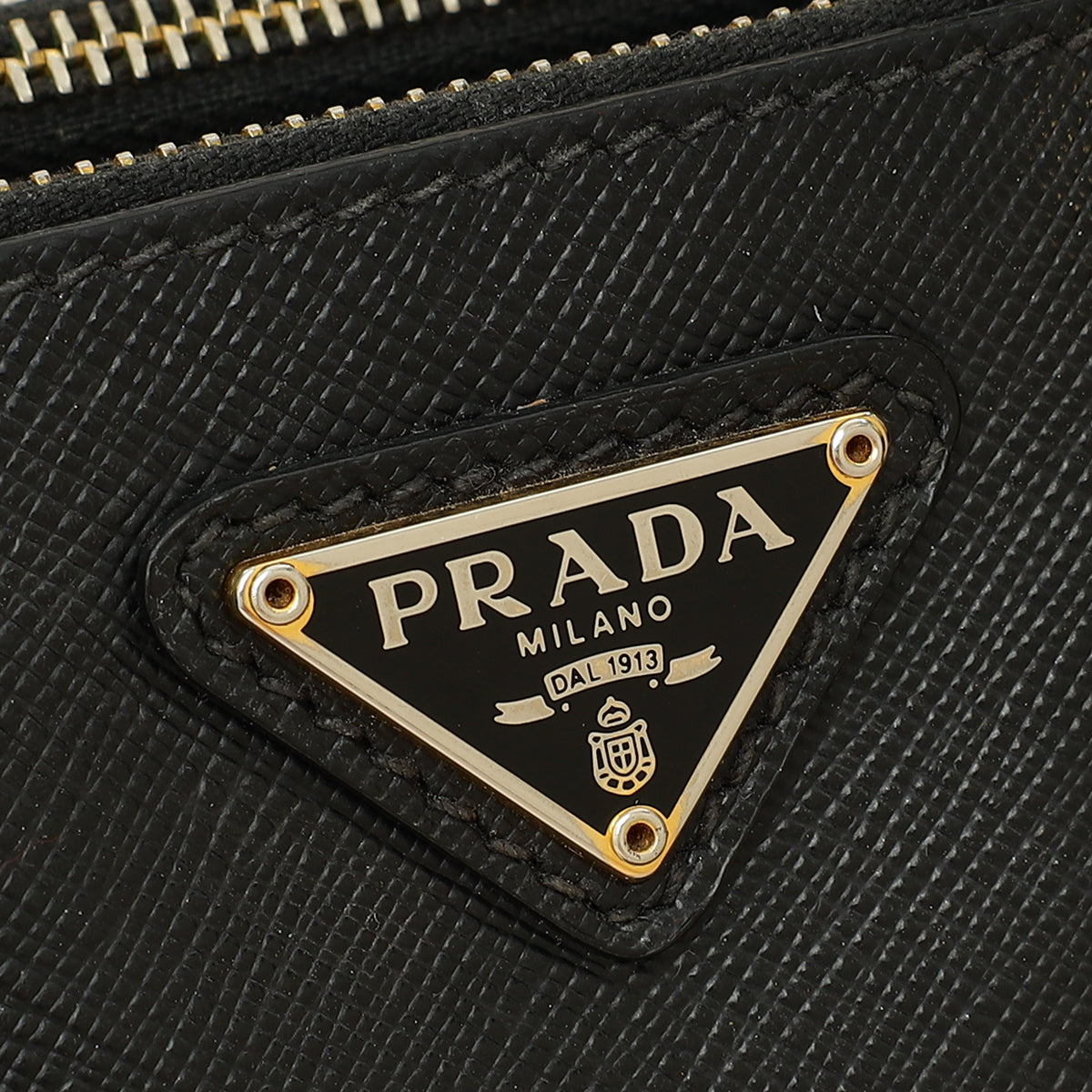 Prada Black Lux Micro Galleria Bag