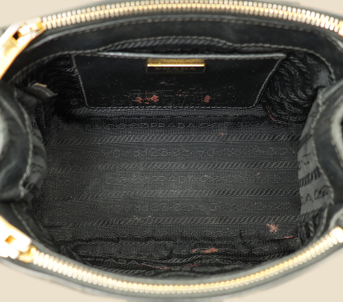 Prada Black Lux Micro Galleria Bag